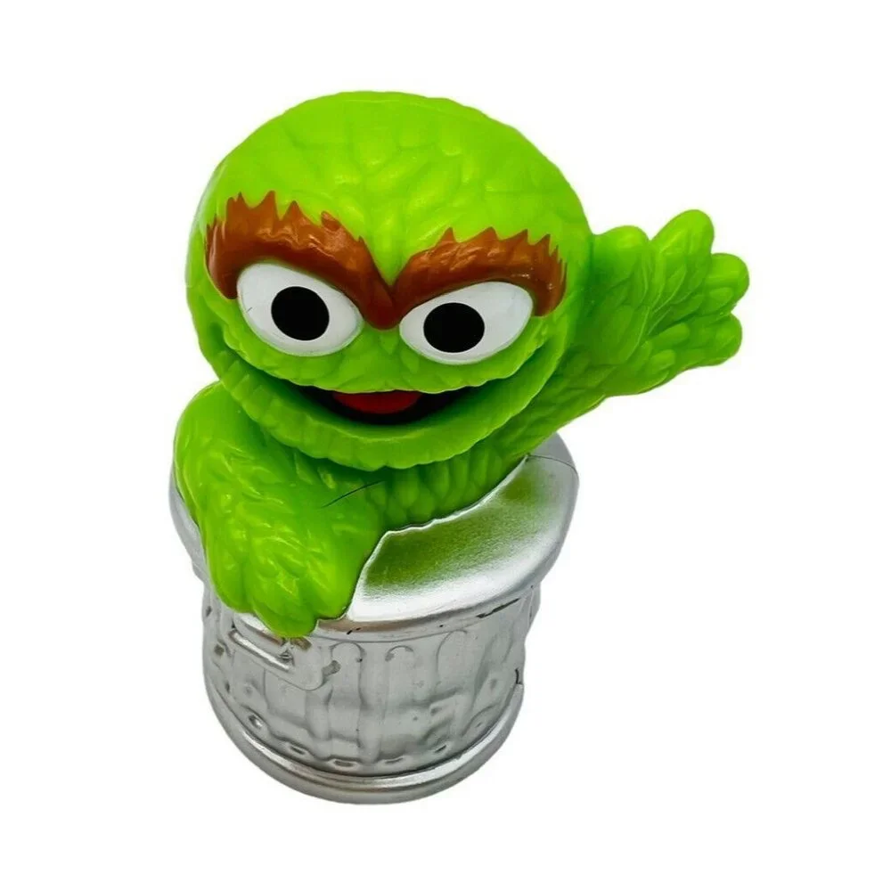 Hasbro Sesame Street Figures Elmo Grover Oscar The Grouch 2.5 inches Plastic Toy
